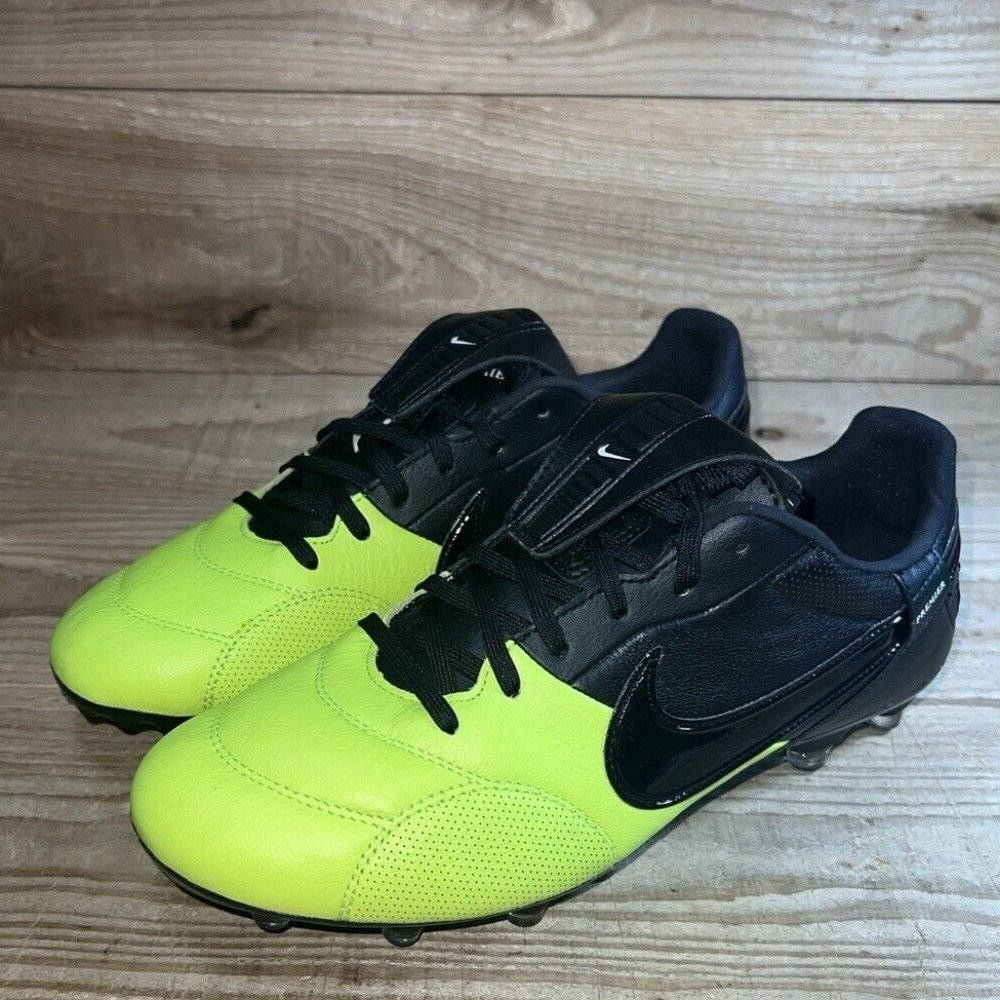 NEW SZ 7M/8.5W Nike Premier 3 FG Firm Ground Soccer Cleats Black Volt AT5889-009